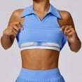 thumbnail image 5 of Lixiuxyad Women Strap Camisole Women's Sleeveless Tank Top Athletic Tennis Workout Fitness Cropped Camisole For Sports Casual Summer Spring(Blue XL), 5 of 5