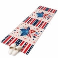 thumbnail image 2 of Independence Day Washable Runner Rugs 2'x6', 250th Years American Flag Red Blue Star Fireworks Low Pile Throw Entryway Rug Non-Slip Sturdy Edge Binding Carpet for Indoor Bedside Entrance Bedside, 2 of 9