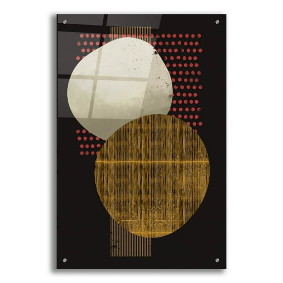 Epic Art 'Abstract Geometric 20' by Gary Williams, Acrylic Glass Wall Art, 24"x36"