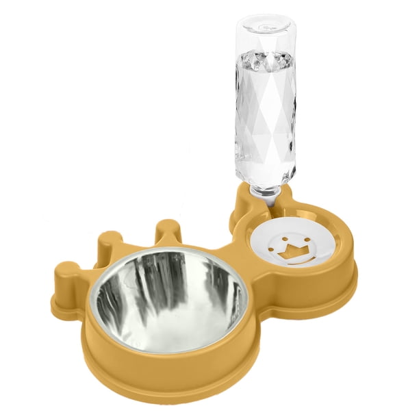 Juego de comedero y bebedero para gatos | Comedero y bebedero ajustable | Dispensador de agua para perros | Comedero extraíble para gatos | Comedero para mascotas para cachorros Perros medianos Gatos
