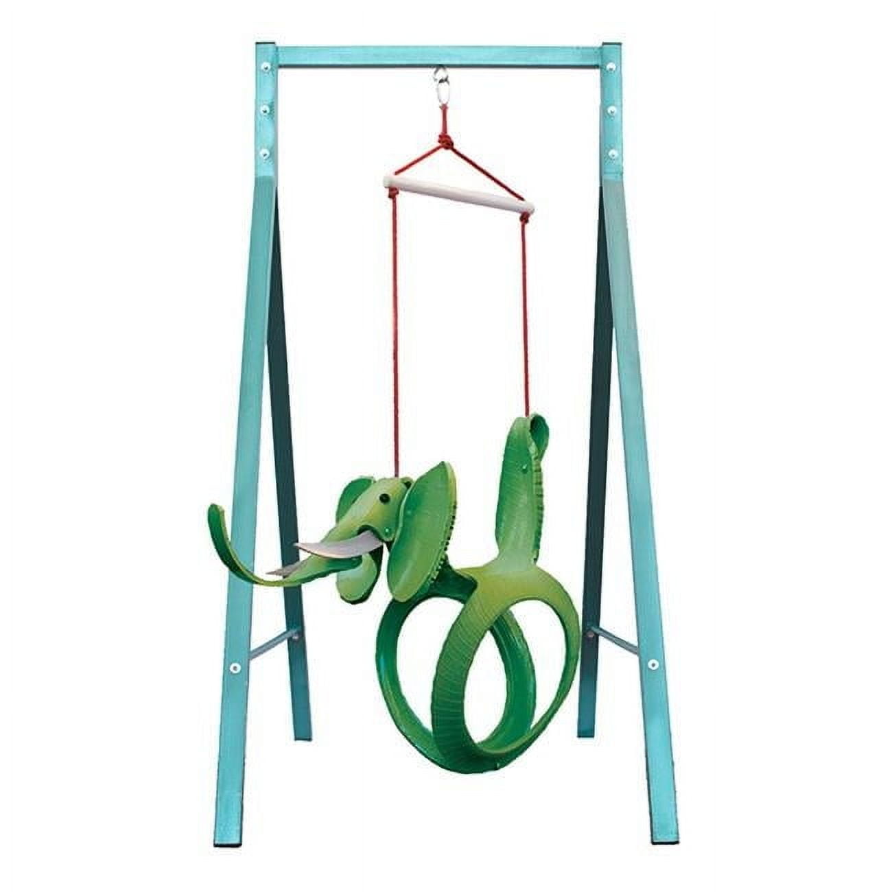 Sparkling Line  Elephant Tire Swing - Green