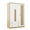 White, variant on Glavbiku 3 Rattan Door Wood Wardrobe for Bedroom,Armoire with 2 Drawer,Clothes Storage Cabinet,White