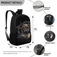 thumbnail image 3 of Jeiento Wolf Boys School Backpack and Lunch Box Set, Butterfly Elementary Backpack Bookbag Kids Lunchbag Pencil Case Galaxy Sky Rucksack Purse, 3 PCS, 3 of 7
