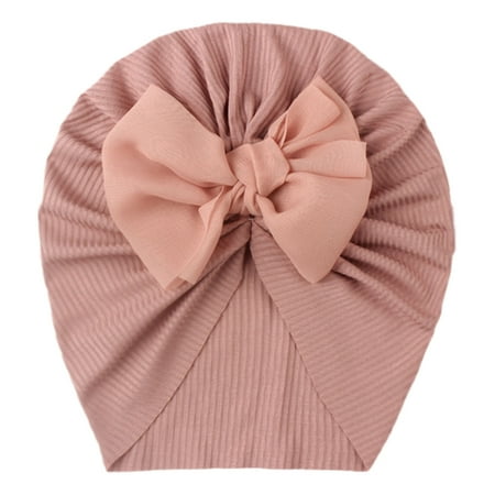

None Winter 1PC Fashion Solid Flowers Cap Tire Hat Hood Baby Hat Warm Baby Care Kids Hat
