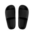 thumbnail image 3 of LAVA Unisex Ultra Soft Slippers Cloud Touching Anti-Slip EVA Slides Bathroom Shoes（Black, M), 3 of 10