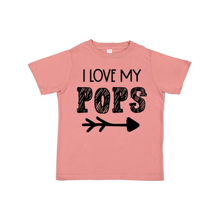 

Inktastic I Love My Pops with Arrow Gift Toddler Boy or Toddler Girl T-Shirt