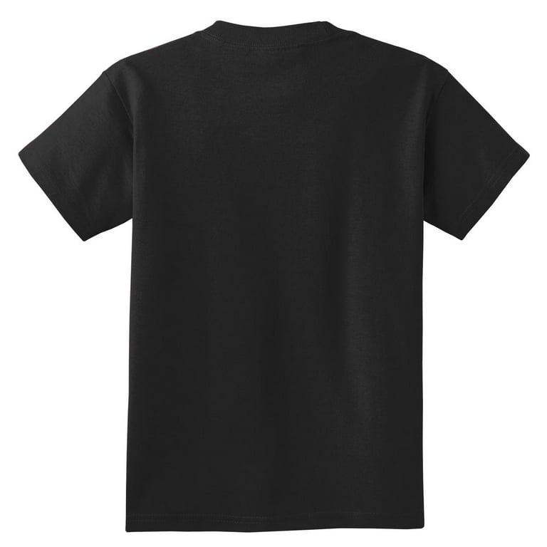 Port Company Youth Essential Tee-XS (Jet Black) - Walmart.com