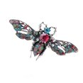 thumbnail image 1 of 1 Uds. Anillo de diamantes de imitación multicolor de imitación de abeja vívido único anillo elástico ajustable para dedo joyería de fiesta de bola de moda, 1 of 2