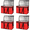 RED, variant on 4-Pack Insulated Food Delivery Bag, XXX-Large Meal Grocery Tote Insulation Bag For Hot And Cold Food, Commercial, Large Capacity Reusable Warming Bag