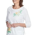 thumbnail image 4 of Alfred Dunner Womens Petite Embroidered Pineapple Top, 4 of 4