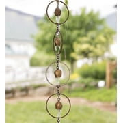 Ancient Graffiti Bell Rain Chains, Copper, Pack of 4