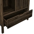 thumbnail image 3 of Modway Vaughn 71" Arched Storage Display Cabinet in Walnut, 3 of 10