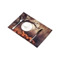 thumbnail image 3 of MKHERT Halloween Pumpkin Field with Old Tree and Raven at Foggy Forest Placemats Table Mats for Dining Room Kitchen Table Decoration 12x18 inch,Set of 6, 3 of 4