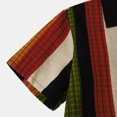 thumbnail image 5 of ZCFZJW Mens Casual Striped Button Shirts Summer Short Sleeve Button Down Graphic Tees Big and Tall Regular Fitted Tees Beach Holiday Hawaiian Shirts with Pocket Z01-Green XL, 5 of 7