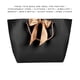 thumbnail image 4 of Paquete de 10 bolsas de regalo negras brillantes con asas doradas, estilo boutique, tamaño n.° 2, para ropa y maquillaje, 4 of 8