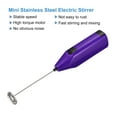 thumbnail image 3 of Uxcell Electric Tumbler Stirrer, Handheld Mini Mixer Battery Operated Stirring Mixing Purple, 2pack, 3 of 6