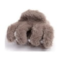 thumbnail image 2 of Women Hair Claw Solid Color Soft Fluffy Plush Anti-slip Strong Claw Lighweight Portable Lady Hair Gripper Hair Organization Clamp, 2 of 8