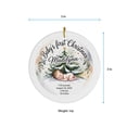 thumbnail image 5 of Name/Birthday/Info Baby Christmas Ornament 2025, Baby's First Christmas Ornament Gift for New Dad Mom Newborn, Baby's 1st Christmas Ornament Gift, 5 of 5