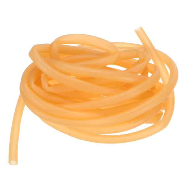 Tubo de goma de látex natural de 3 metros de longitud, manguera de tubo de goma de 5x7mm (IDxOD), amarillo
