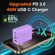 thumbnail image 2 of Cargador rápido USB C Block Vilive de 40 W y 4 puertos para iPhone 17, 2 of 6