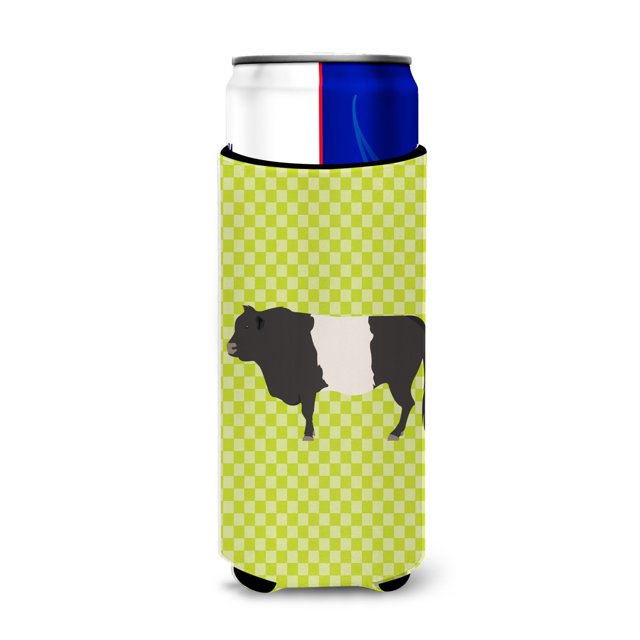 "Treasures Belted Galloway Cow Green Decorative Can Hugger, Slim, Multicolor" Caroline's Treasures BB7657MUK