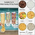 thumbnail image 4 of Godom 3 Pack Cereal Dispensers, Double Dry Food Dispensers Wall Mount, Wall Mounted Food Dispenser Large Capacity Candy Dispenser, 4 of 6