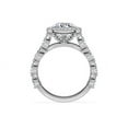 thumbnail image 2 of 1.00 Ct Brilliant Pear Cut Natural Diamond Accents Elegant Halo Ring for Women Solid 18K White Gold Size 6, 2 of 8