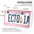 thumbnail image 5 of GZHJMY Gradient Pink Car License Plate Frame, 2 Pack Aluminum License Plate Holder with Screws for Men Women License Plate Cover-Elliptical Hole Decorative, 5 of 7