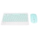 thumbnail image 5 of Juego de teclado Bluetooth de 10 pulgadas con carga USB, teclado inalámbrico ultrafino y silencioso con mouse DPI para teléfono celular, computadora portátil, color verde, 5 of 12