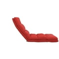 DHP Beverly Wave Adjustable Memory Foam Lounge Chair, Red Microfiber