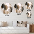 thumbnail image 4 of Designart "Artwork Featuring Abstract Shapes II" Abstract Metal Round Wall Decor, 4 of 5