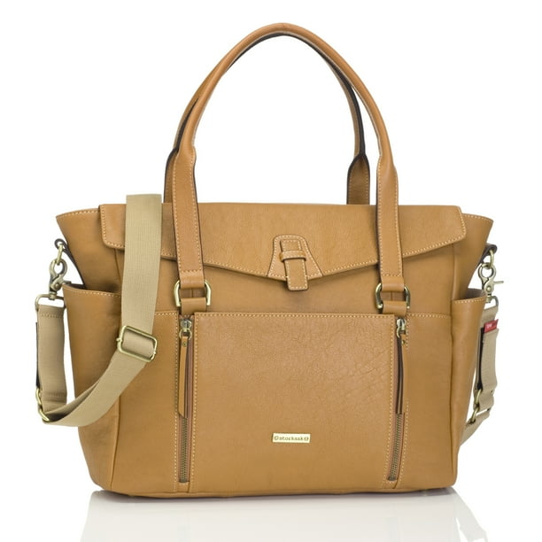 Storksak Emma Luxury Leather Diaper Bag Tan Walmart
