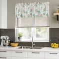 thumbnail image 4 of Coastal Starfish Curtain Valances for Windows, Kitchen Valance Window Treatments Panel 2 Pack, Farmhouse Nautical Seahorse Conch Rod Pocket Short Curtains for Bathroom Bedroom 42 x 12 Inch, 4 of 8