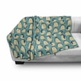 thumbnail image 3 of Penguin Soft Flannel Fleece Throw Blanket, Arctic Birds Animal Characters Pattern on Teal Background South Pole Fauna, Cozy Plush for Indoor and Outdoor Use, 70" x 90", Multicolor, by Ambesonne, 3 of 6