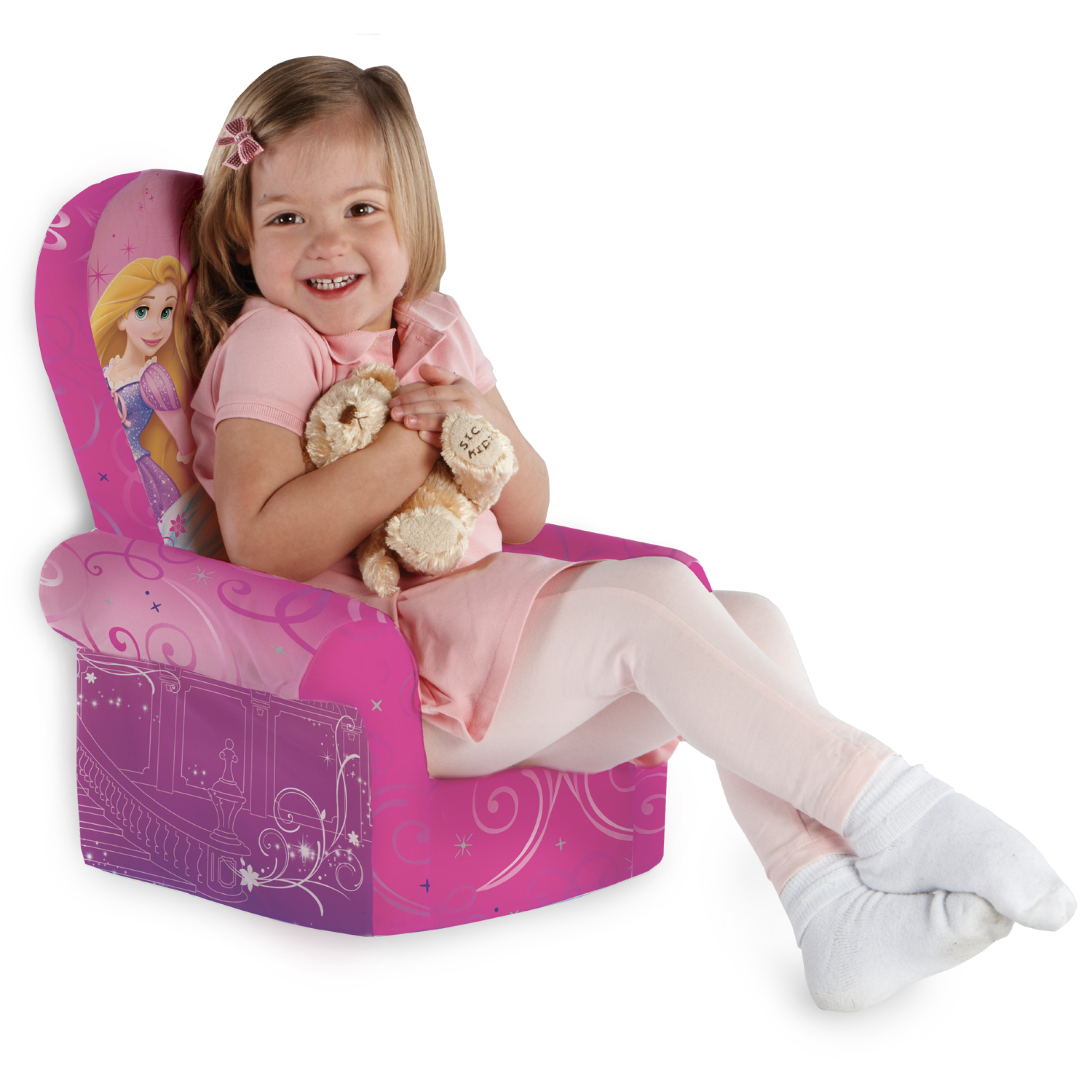 Marshmallow Furniture Foam Toddler High Back Chair Kids, Disney Princess - image 4 of 4