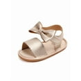 thumbnail image 2 of Newborn Baby Girl Sandals Anti-slip Kid Soft Sole Crib Shoes First walkers, 2 of 3