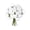 White, variant on Virelaxpo 27 Heads Artificial Peony Bouquet Faux Silk Realistic Peony Arrangement in Raffia Wrap for Living Room Table Centerpiece Wedding Home Decor