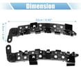 thumbnail image 3 of 1Pair Front Left and Right Bumper Bracket for Honda CR-V 2017-2020 71198-TLA-A01 Plastic Black, 3 of 7