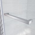 thumbnail image 4 of Seetaras Frameless Shower Sliding Bathtub Door, 56"-60" W, 62" H, Heavyduty Stainless Steel Hardwares, Tempered Glass Bypass Tub Doors with 3/8"(10mm) Thick Clear Tempered Glass,2 Rectangle Handles, 4 of 6