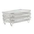 thumbnail image 2 of Fryer Accessories,3 Pcs/Set Air Fryer Stainless Steel Fryer Stand Stackable Dehydrator Racks Optimized for Excellence, 2 of 2