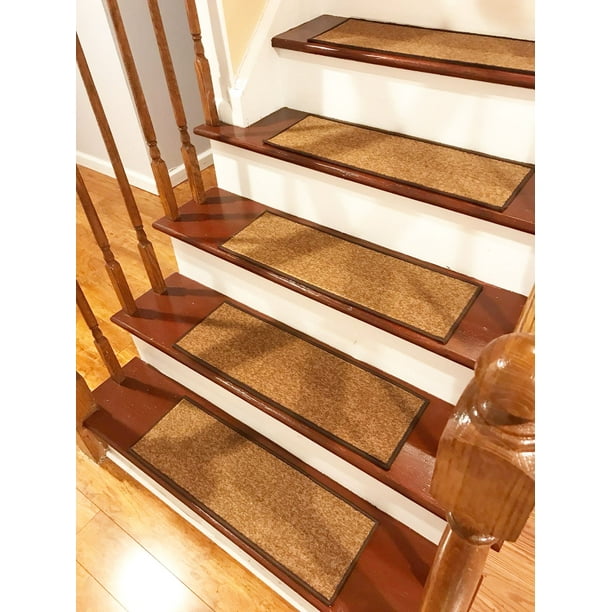 Stair Treads NonSlip Skid Resistant Stair Carpet Set of 7 (8.5" x 26