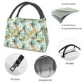 Adobk Watercolor Palm Tree Print Portable Insulated Lunch Container set