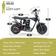thumbnail image 3 of Oryxearth OGM105 Plus 4-Stroke Mini Bike, 105CC Gas Powered Dirt Bike,Off-Road Trail for Adult, up to 28 Mph, Black, 3 of 7