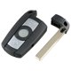 thumbnail image 4 of Llave remota inteligente para coche, 3 botones aptos para Serie 3/5 X5 X6 Cas2 Cas3 433mhz, 4 of 5