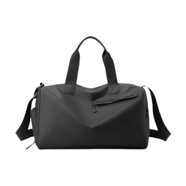 Bolsa de viaje, bolsa de viaje, bolsa de deporte, bolsa de fitness para viajar, bolsa de lona para gimnasio Negro