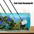 WNEXOPE Aquarium Fish Tank Cleaning Kit Tools, Algae Scrapers Set 5 in 1 & Fish Tank Gravel