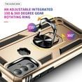thumbnail image 4 of YEYKX for Motorola Moto G Play 2023 6.5-inch Phone Case, Impact Resistant Metal Ring Magnetic Support Kickstand Drop Protector Cover for Motorola Moto G Play 2023 6.5-inch,Gold,For Moto G Play 2023, 4 of 7