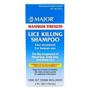 Major Maximum Strength Lice Killing Shampoo - 4 fl oz