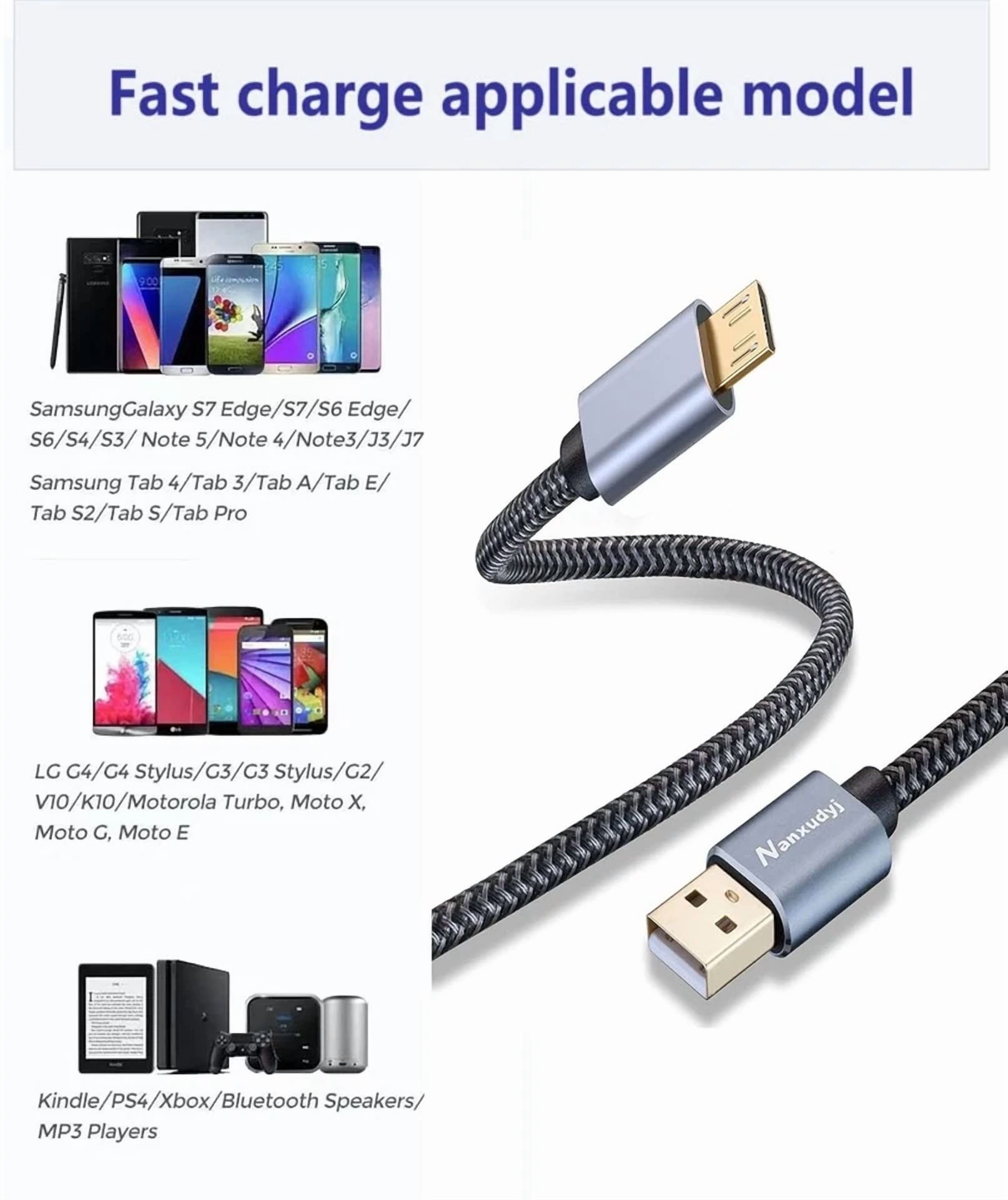 CIRCLE- Micro Usb Cable 20Ft, Long Fast Charging & Sync Android Charger,Braided...
