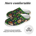 thumbnail image 6 of KLL Cute Hedgehogs Cactus Blue Pattern Adult Unisex Cozy Slippers,Fuzzy Slip-on Slippers TPR Sole Slippers Comfort Plush Home Footwear for Indoor & Outdoor-11, 6 of 7